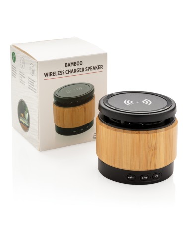 Speaker e caricatore wireless bambù